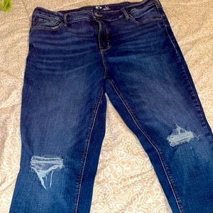 Old Navy high rise slimming ripped jeans